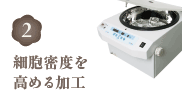 細胞密度を高める加工