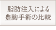 脂肪注入による豊胸手術の比較