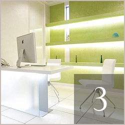 徹底した衛生管理のオペルーム